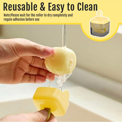 Reusable Eco-Friendly Lint & Dust Roller – Washable Sticky Roller with Hanging Storage Case
