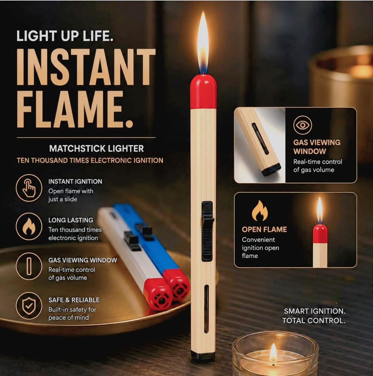 Long Burning Matchstick – Extra Long Safety Match