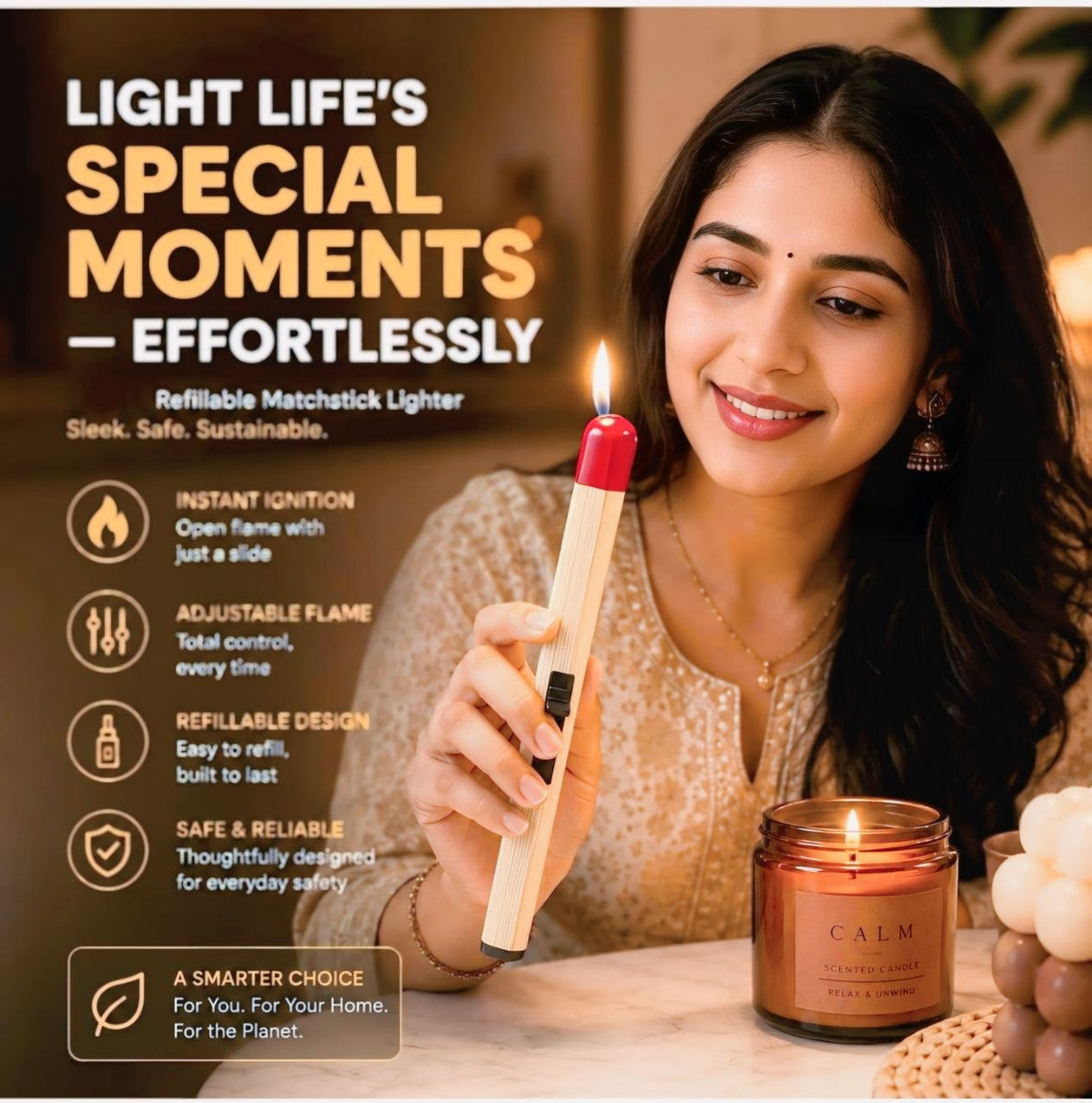 Long Burning Matchstick – Extra Long Safety Match